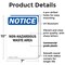 Signmission Non-Hazardous Waste Area OSHA Notice Sign, Plastic, 7in W x 10in L, 2PK OS-2PACK-NS-P-710-V-15074 - alternate 3